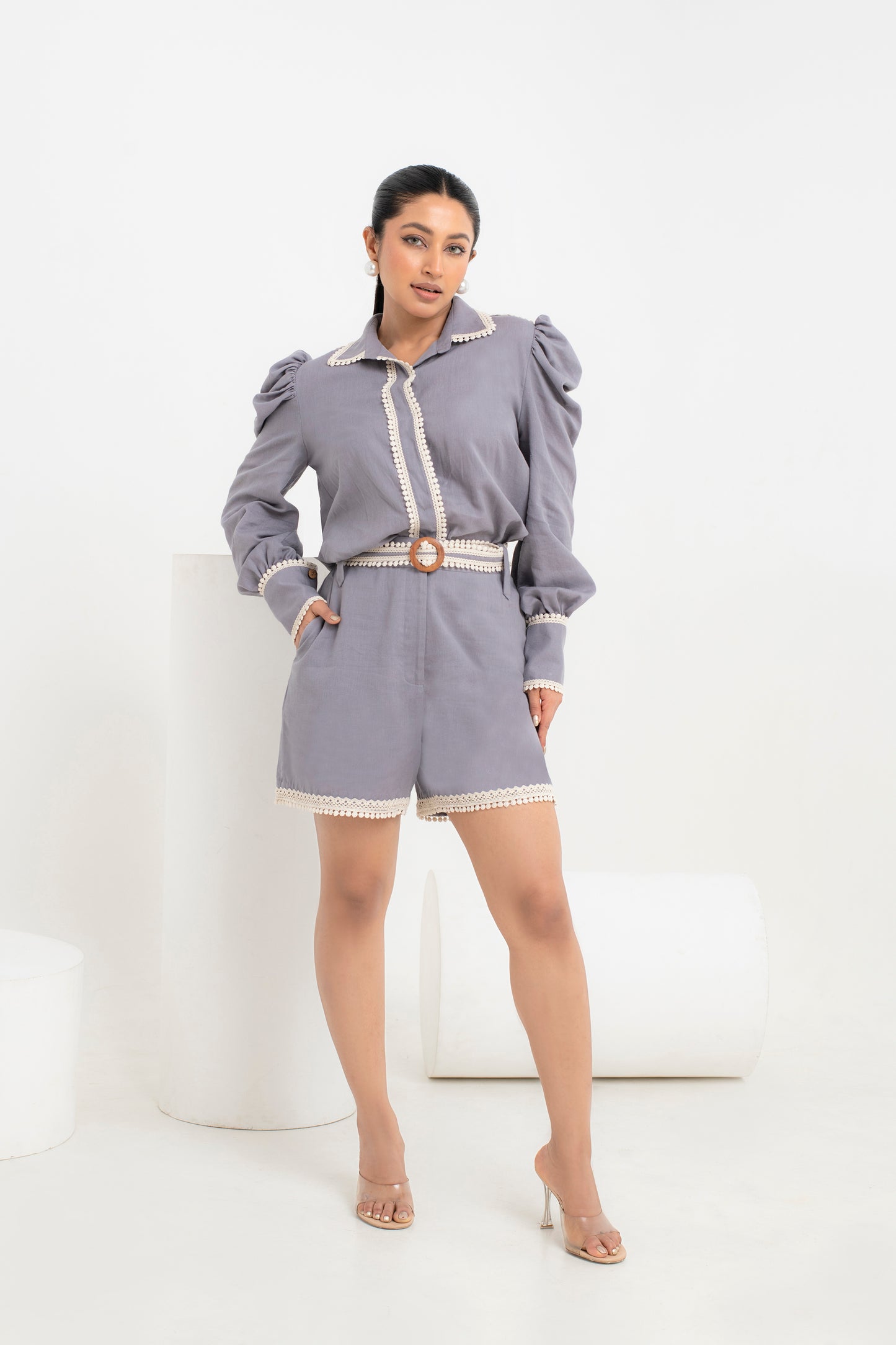 Blue cotton co ord set