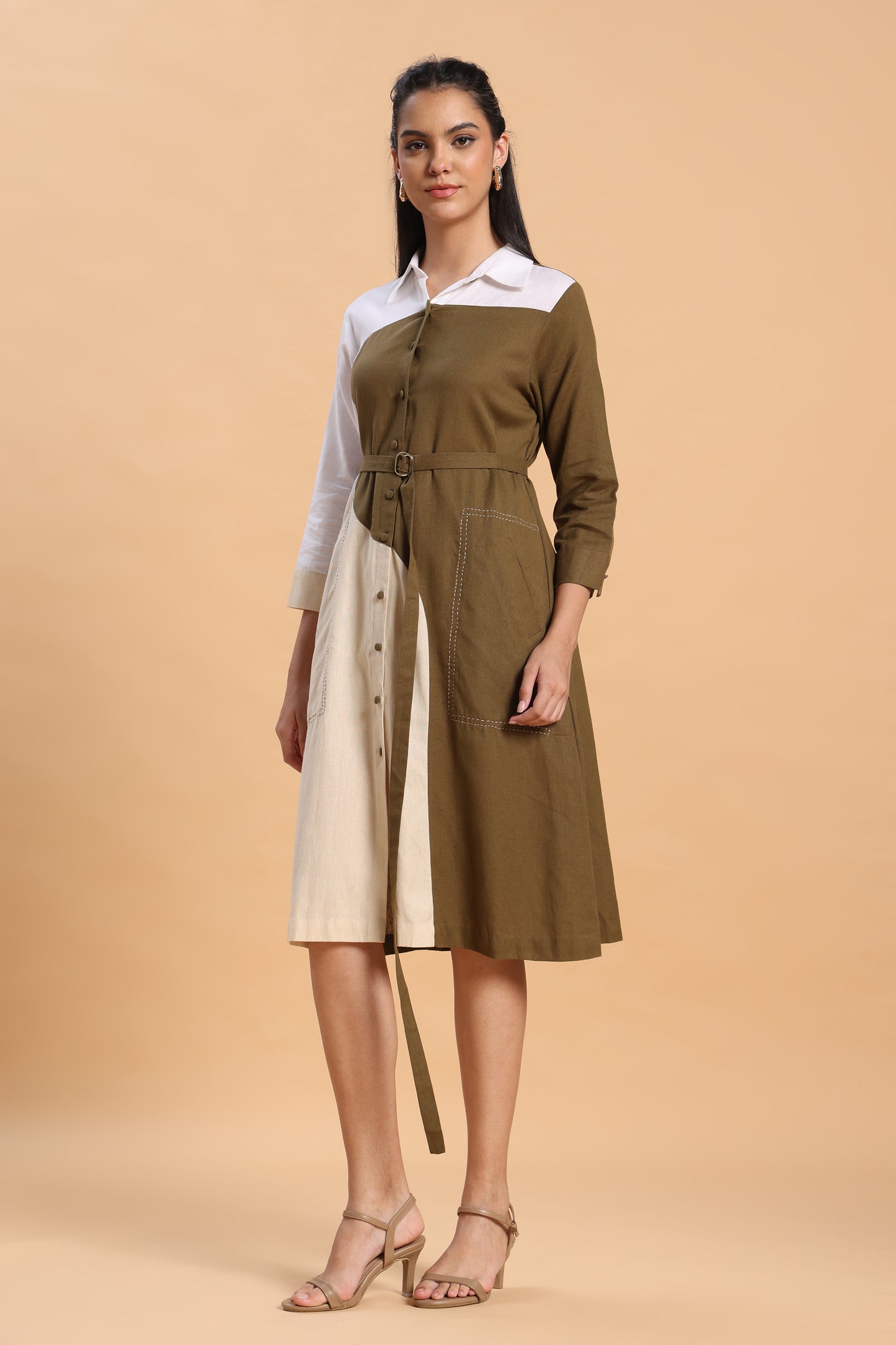 Green Linen dress