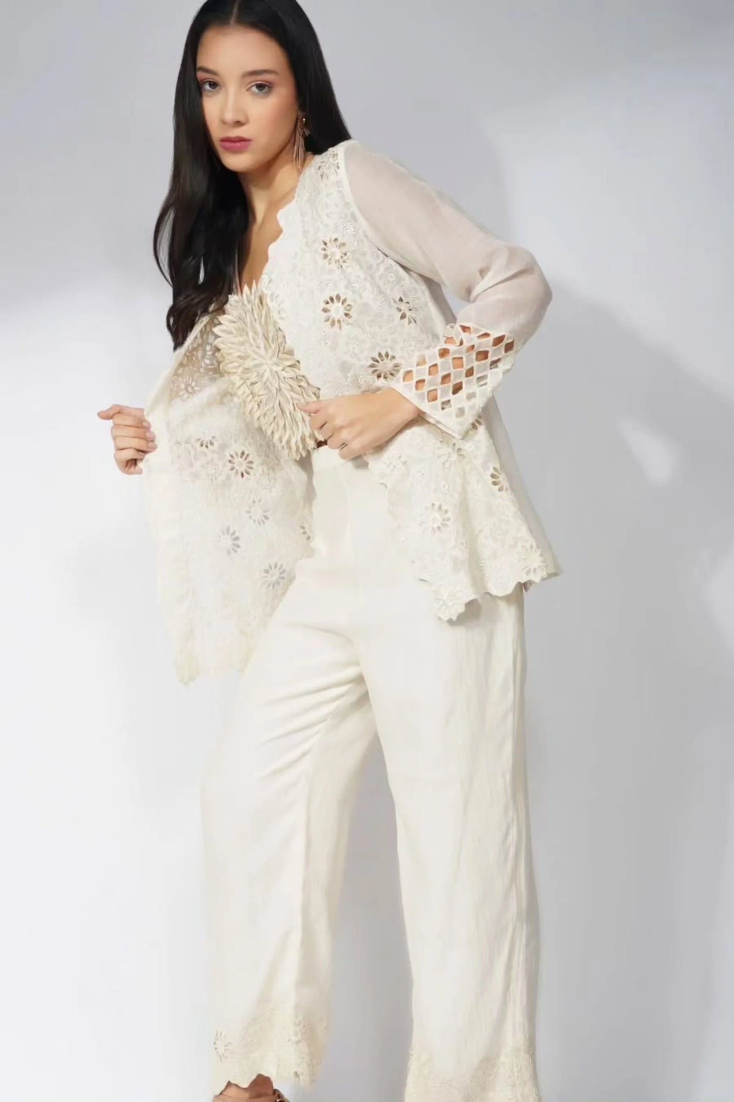 3d Sunflower Bustier And Jacket Set